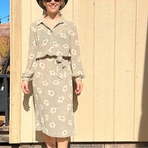 Vintage Umba Parnes Feinstein Dress with Belt 80’s
